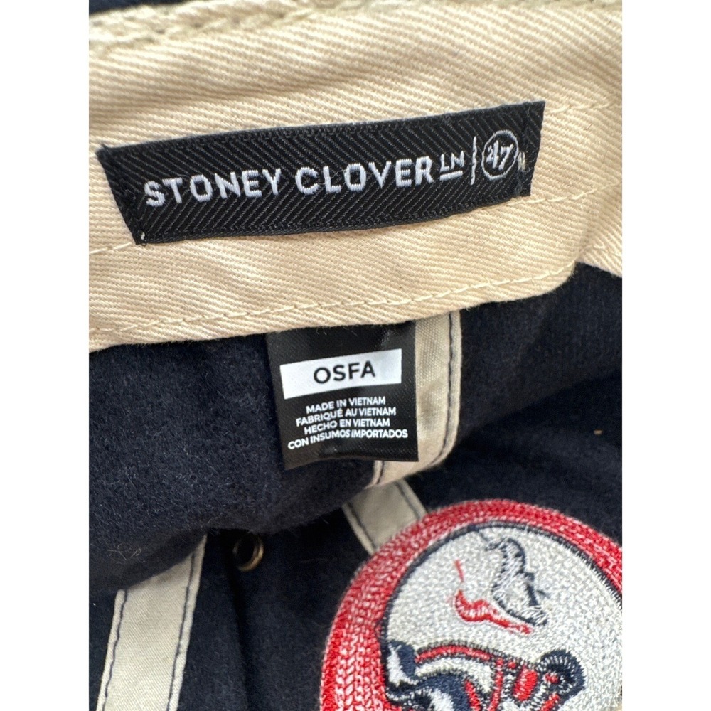 Houston Texans 47 Brand Stoney Clover Lane Clean Up Hat Navy Adjustable NFL Cap - Picture 4 of 5